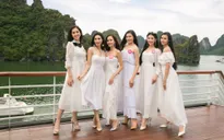 Thí sinh Hoa hậu Việt Nam 2018 thả dáng giữa biển trời Hạ Long