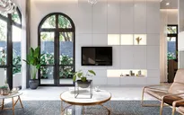 Thiết kế kệ tivi cho không gian nhà sang trọng, phong cách