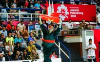 Phóng viên Thể Thao VTV tác nghiệp tại ASIAD 2018: Phỏng vấn những nhà vô địch Pencak Silat