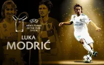 Luka Modric giành danh hiệu cầu thủ xuất sắc nhất năm của UEFA