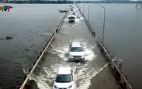 Tỉnh lộ 421B qua Hà Nội đã hết ngập