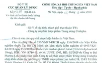 Đình chỉ lưu hành, thu hồi thuốc viên nén bao phim Unicet không đạt chất lượng