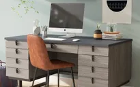 Mẫu bàn làm việc tiện nghi thích hợp với những ngôi nhà chật