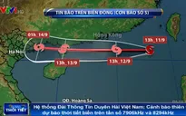 Bão số 5 di chuyển theo hướng Tây và có khả năng mạnh thêm