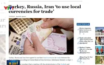 Nga, Iran, Thổ Nhĩ Kỳ loại bỏ USD khỏi giao dịch thương mại