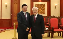 Tổng Bí thư tiếp Thủ tướng Lào