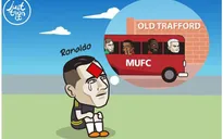 Góc biếm họa: Ronaldo có thể lỡ chuyến xe trở lại Old Trafford