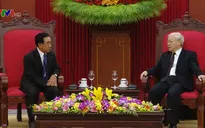 Tổng Bí thư Nguyễn Phú Trọng tiếp Phó Chủ tịch nước Lào