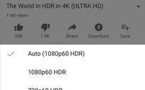 YouTube bật hỗ trợ xem video HDR cho iPhone XS, XS Max