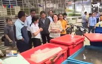 Kiểm tra chất lượng vệ sinh ATTP tại chợ đầu mối Bình Điền
