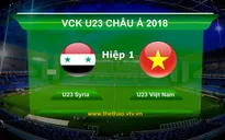 VIDEO Tổng hợp diễn biến hiệp 1 trận đấu U23 Syria - U23 Việt Nam