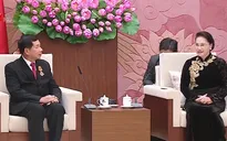 Chủ tịch Quốc hội tiếp Chánh án Tòa án Nhân dân Tối cao Lào