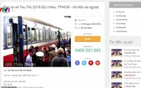 Không nên mua vé tàu Tết qua mạng xã hội