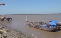Bến Tre: Phát hiện 3 phương tiện khai thác cát trái phép trên sông Tiền