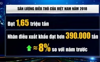 Xuất khẩu 3,52 tỷ USD, điều Việt Nam đứng số 1 thế giới năm 2018