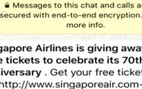 Singapore Airlines cảnh báo lừa đảo vé máy bay qua mạng