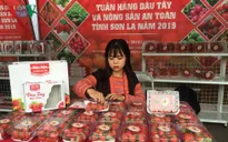 Quả dâu tây Sơn La được giới thiệu tại Hà Nội