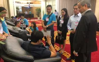 Hình ảnh 9 du khách tại sân bay Tân Sơn Nhất sau vụ đánh bom ở Ai Cập