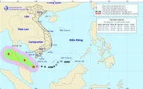 Bão số 1 cách mũi Cà Mau 250km về phía Nam