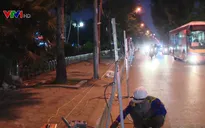 Hà Nội thi công mở rộng lòng đường xuyên đêm để kịp tiến độ