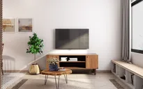 Căn hộ có nội thất làm bằng gỗ tự nhiên