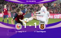 ĐT Na Uy 1-1 ĐT Tây Ban Nha: Mất điểm phút bù giờ!