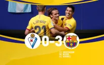Eibar 0-3 Barcelona: Tam tấu tỏa sáng, Barca tạm chiếm ngôi đầu!
