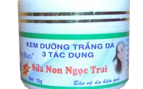 Đình chỉ lưu hành toàn quốc lô Kem dưỡng trắng da 3 tác dụng sữa non ngọc trai