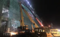 Sập giàn giáo ở Hải Dương, 5 công nhân gặp nạn
