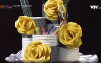 Mách bạn cách làm lọ đựng đồ độc đáo từ dây thừng