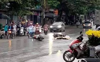 2 xe máy va chạm, 1 người bị ô tô cán tử vong