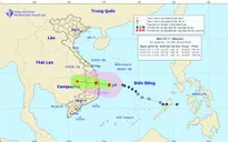 Bão số 5 còn cách đất liền Bình Định - Khánh Hòa khoảng 150 km