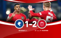 Chelsea 1-2 Man Utd: Rashford tỏa sáng, Man Utd vào tứ kết cúp Liên đoàn Anh