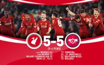 Liverpool 5-5 (pen 5-4) Arsenal: Rượt đuổi tỷ số ngoạn mục, thắng lợi nghẹt thở!