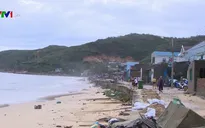 Bình Định: Sạt lở kè biển uy hiếp hàng chục hộ dân