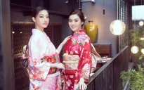 Hoa hậu Lương Thùy Linh - Á hậu Tường San diện kimono "đọ sắc"