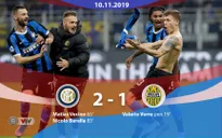 Inter Milan 2-1 Verona: Thắng kịch tính, Inter tạm vươn lên giữ ngôi đầu Serie A