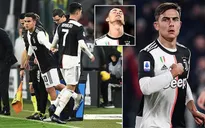 Cristiano Ronaldo bất mãn khi bị thay bởi Dybala