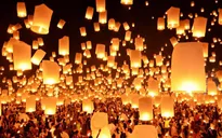 Rực rỡ lễ hội thả đèn trời tại Thái Lan