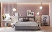 Mẫu phòng ngủ màu hồng được nhiều người ưa thích