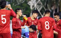 U22 Việt Nam tập làm quen sân đấu trận ra quân gặp ĐT U22 Brunei