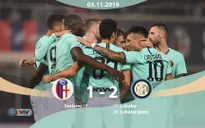 Bologna 1-2 Inter Milan: Người hùng Lukaku