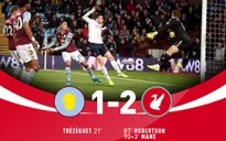 Aston Villa 1-2 Liverpool: Ghi 2 bàn trong 7 phút cuối, The Kop thắng kịch tính