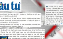 Fintech Việt Nam phát triển mạnh nhưng… "hoang dã”