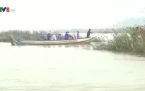 Quảng Ngãi: Bất chấp hiểm nguy để qua sông