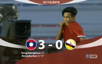 VIDEO Highlights: U22 Lào 3-0 U22 Brunei (Bảng B môn bóng đá nam SEA Games 30)