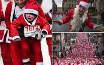 Ông già Noel chạy bộ gây quỹ từ thiện