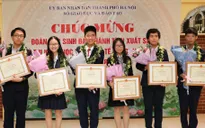 Tuyên dương đoàn học sinh đạt thành tích xuất sắc tại Olympic Khoa học trẻ quốc tế 2019