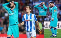 Kết quả, bảng xếp hạng vòng 17 VĐQG Tây Ban Nha La Liga: Real Sociedad 2-2 Barcelona, Atletico Madrid 2-0 Osasuna
