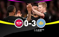 Arsenal 0-3 Man City: Màn trình diễn siêu hạng của De Bruyne